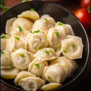Пельмени креветка и курица