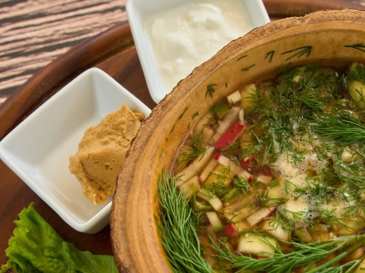 Окрошка на квасе или кефире — In House Cafe Bar, Phuket